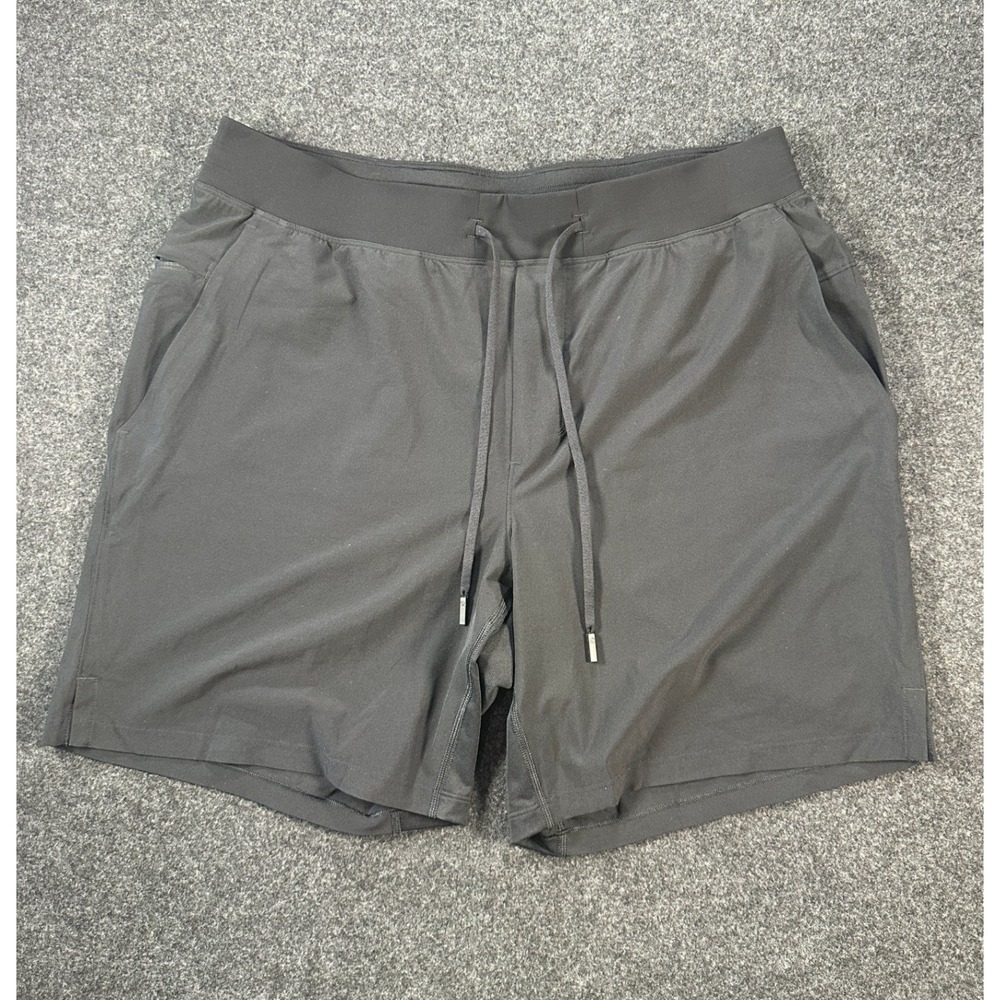 Lululemon T.H.E. Linerless Shorts Mens XL Black 7 Inch Inseam